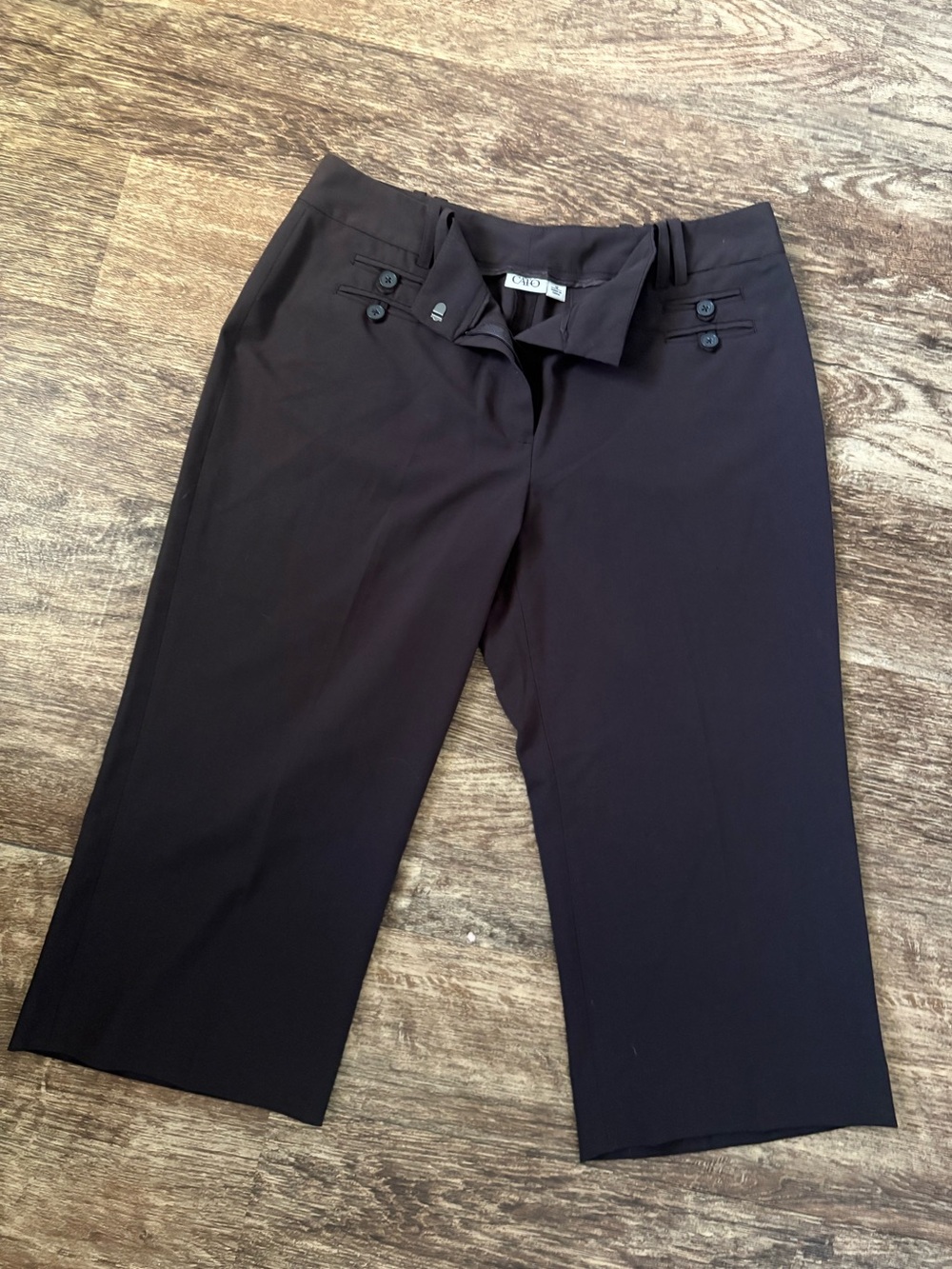 Black Dress Pants / capri  - Classic Slim Fit